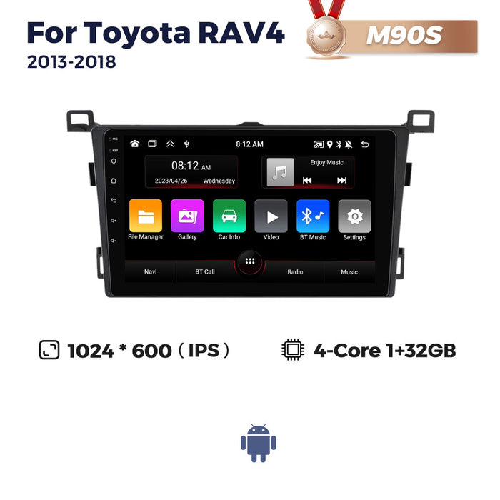 Suitable for 2013-2018 toyota rav4/rav4 prime android head units with wireless carplay (fang yi tong compatible)