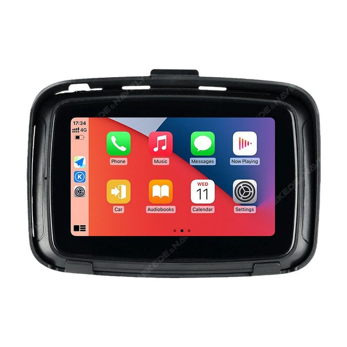Suitable for 5inch portable motorcycle wireless apple carplay waterproof lcd screen display gps