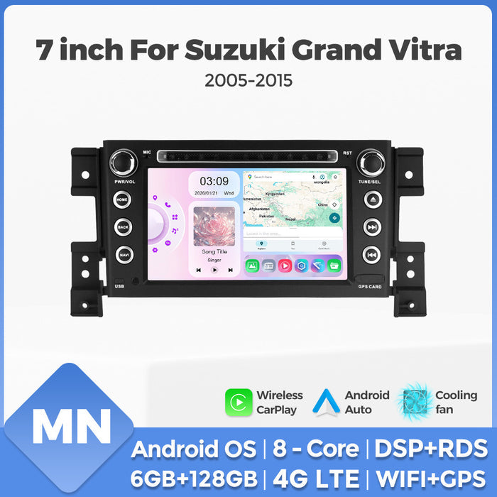 Suitable for 7inch -suzuki grand vitara 05-15 suzuki super vitara android smart navigation