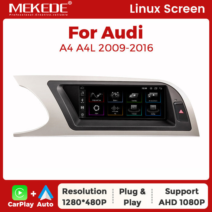 Suitable for 8.8" audi a4 2009-2012 audi a4l linux restoration large screen wireless carplay
