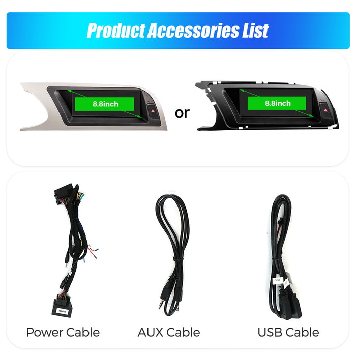 Suitable for 8.8" audi a4 2009-2012 audi a4l linux restoration large screen wireless carplay