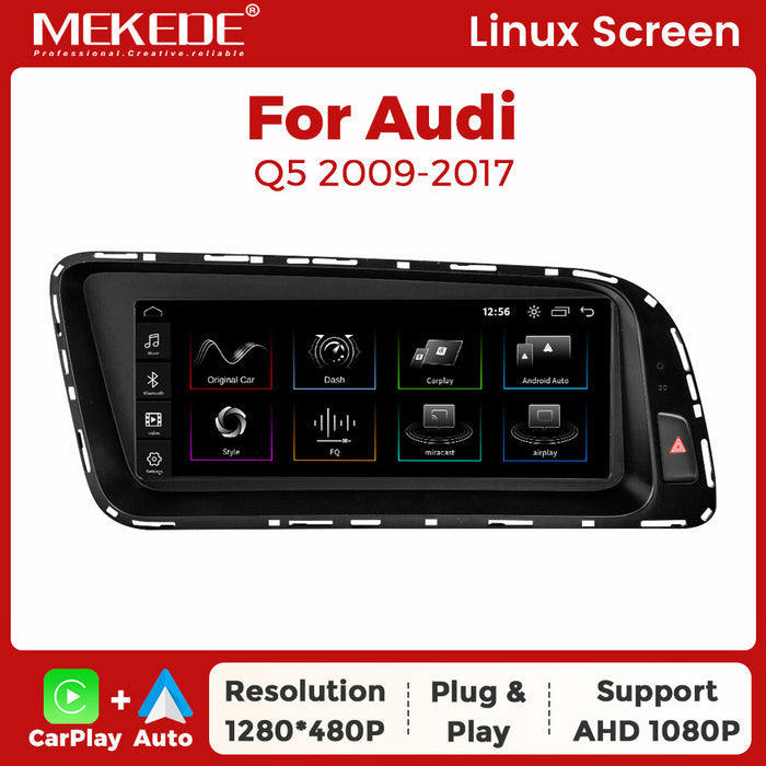 Suitable for 8.8" audi q5 2009-2017 audi q5 linux restoration large screen wireless carplay