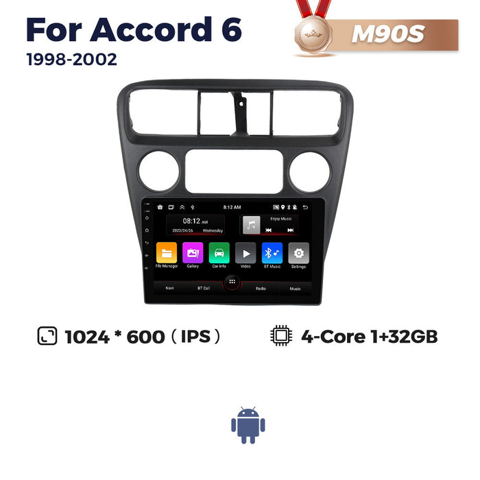 Suitable for 98-02 honda sixth generation accord accord6 android large screen car navigation wireless carplay
