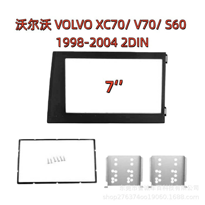 Suitable for 98-04 volvo volvo xc70/ v70/ s60 central control dvd restoration face frame panel 2din