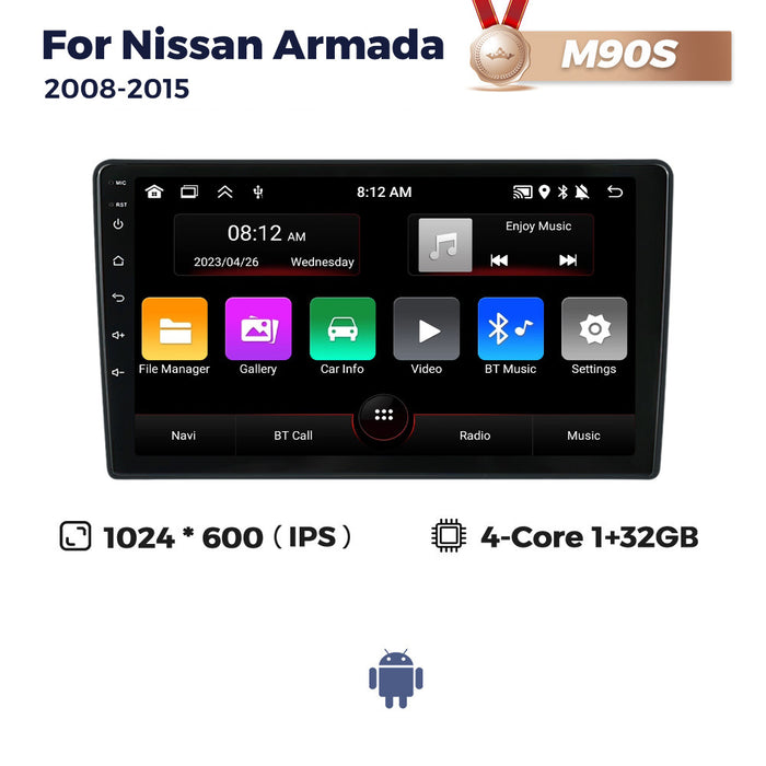 Suitable for 9inch nissan armada 2008-2015 nissan armada android navigator
