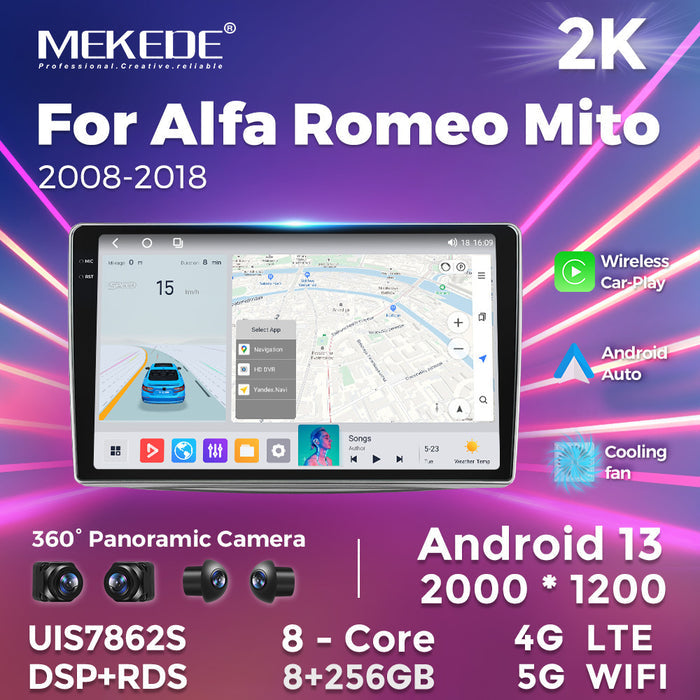 Suitable for alfa romeo mito 2008-2018 alfa romeo android navigator
