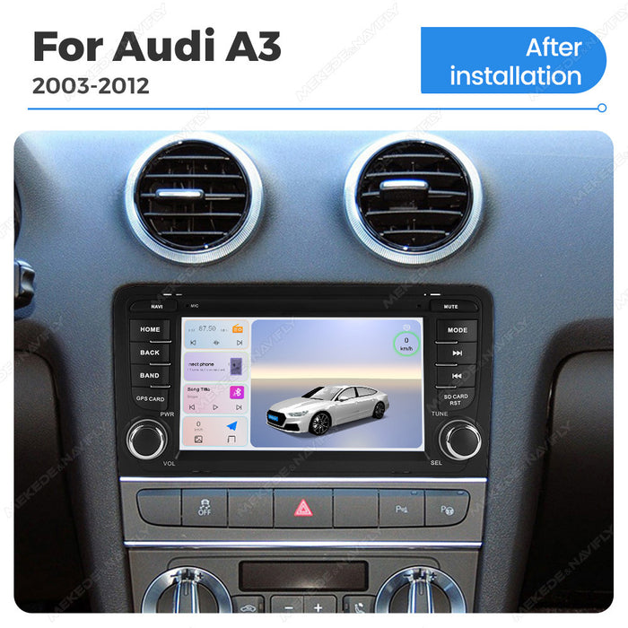 Suitable for Audi A3 03-13 Android large-screen central control navigation radio button special machine