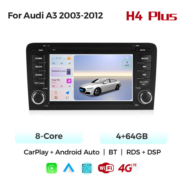 Suitable for Audi A3 03-13 Android large-screen central control navigation radio button special machine