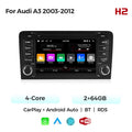 Suitable for Audi A3 03-13 Android large-screen central control navigation radio button special machine