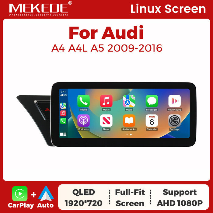 Suitable for audi a4 a4l a5 2008-2016 audi a4 linux modified large screen wireless carplay