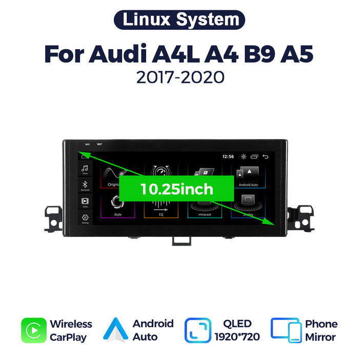 Suitable for audi a4l a4 b9 a5 2017-2020 audi a5 linuxrestoration large screen carplay