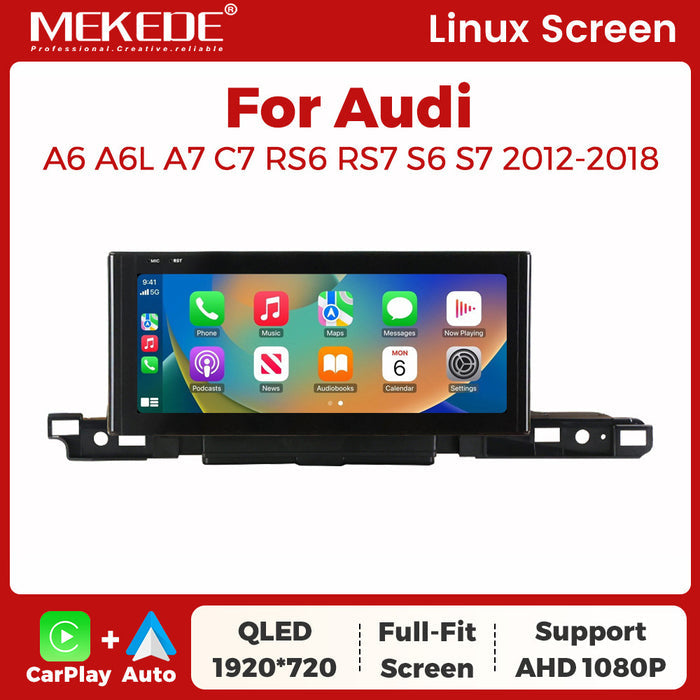 Suitable for audi a6 a6l a7 rs6 s6 s7 audi a6 linux large screen wireless carplay