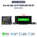 Suitable for audi a6 a6l a7 rs6 s6 s7 audi a6 linux large screen wireless carplay