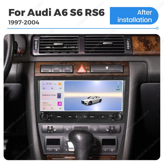 Suitable for Audi A6 S6 RS6 97-04 button Android large screen central control navigation Bluetooth radio 10.25