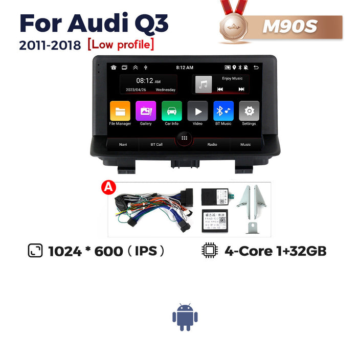 Suitable for audi q3 2011-2018 audi q3 large screen android navigator car smart carplay
