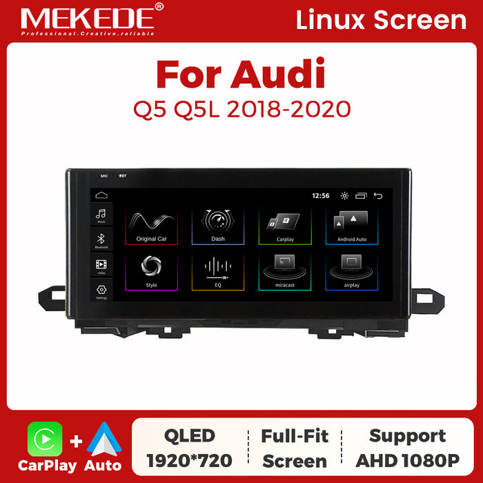 Suitable for audi q5 q5l 2018-2020 audi q5 linux restoration large screen wireless carplay