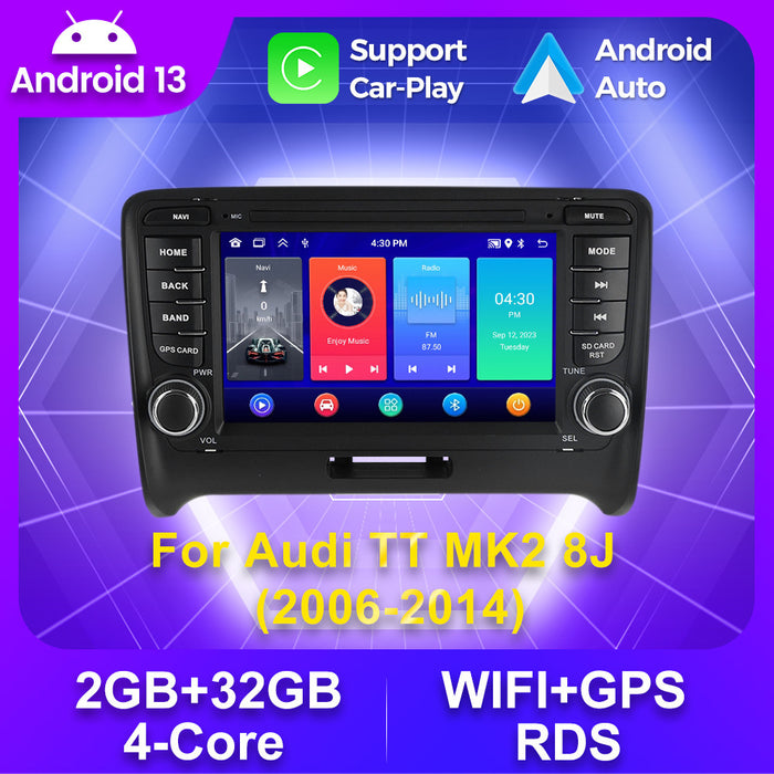 Suitable for audi tt 2008-2014, original audi tt style button car android smart navigation system