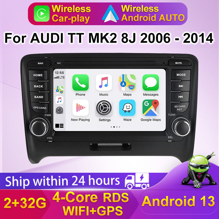 Suitable for audi tt 2008-2014, original audi tt style button car android smart navigation system