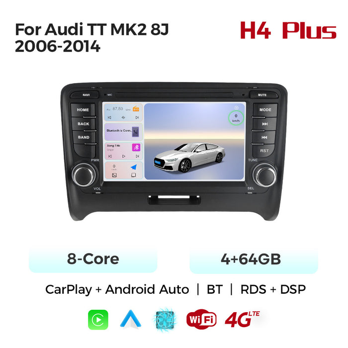 Suitable for Audi TT MK2 8J 06-14 unilateral button Android large screen central control navigation Bluetooth radio