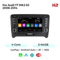 Suitable for Audi TT MK2 8J 06-14 unilateral button Android large screen central control navigation Bluetooth radio