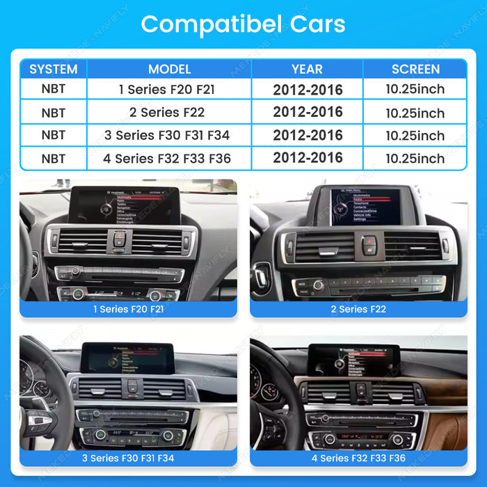 Suitable for bmw 1 series f20/f21, bmw f20 nbt linux large screen restoration screen