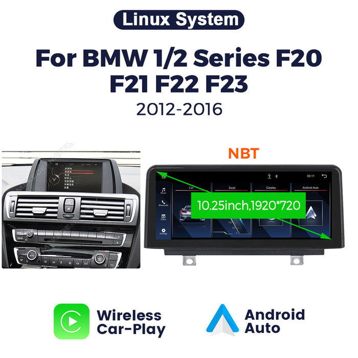 Suitable for bmw 1 series f20/f21, bmw f20 nbt linux large screen restoration screen