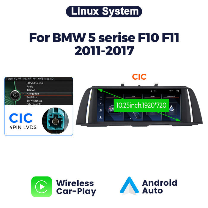 Suitable for bmw 5 series f10/f11 five series bmw 5 cic nbt linux wireless craplay