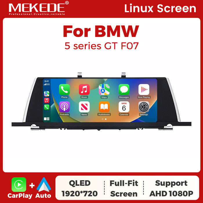 Suitable for bmw 5 series gt 10.25" bmw 5 series f07 gt linux large screen restoration screen