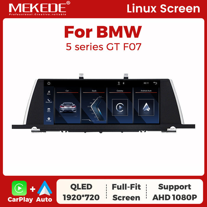 Suitable for bmw 5 series gt 10.25" bmw 5 series f07 gt linux large screen restoration screen