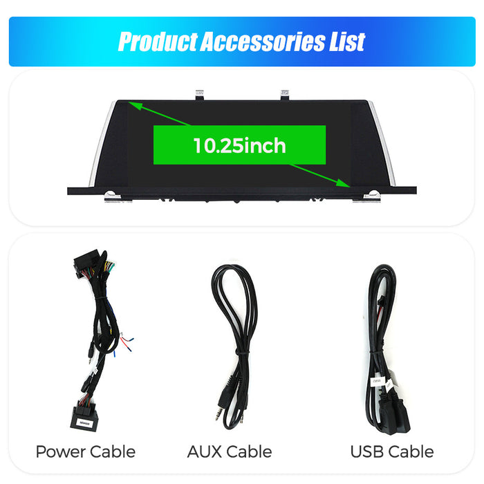 Suitable for bmw 5 series gt 10.25" bmw 5 series f07 gt linux large screen restoration screen