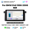 Suitable for BMW E46 1998-2006 Android large screen central control car navigation radio screen carplay