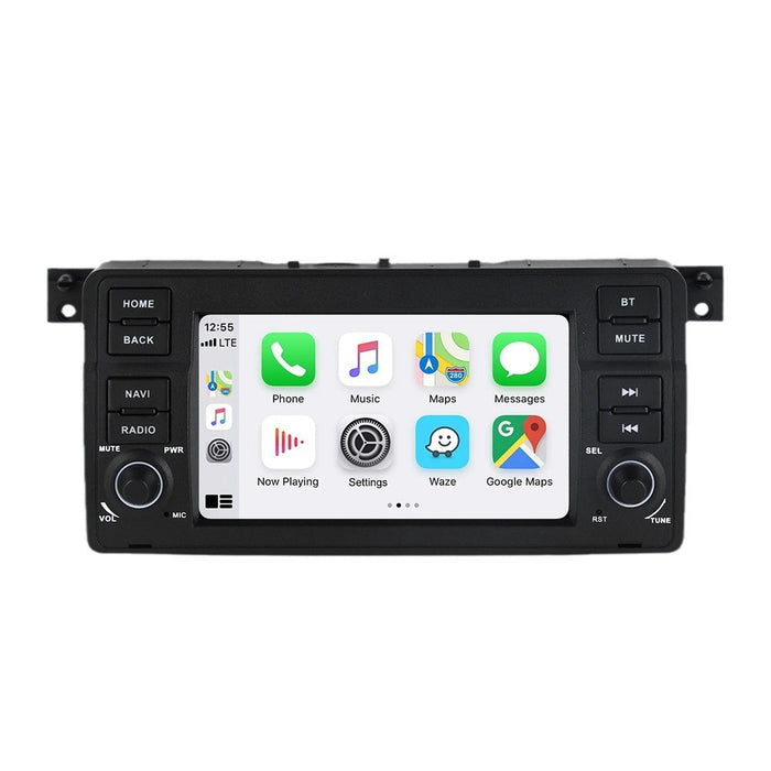 Suitable for bmw e46 m3, original bmw e46 style button 7inch, disc-free in-car android smart navigation system
