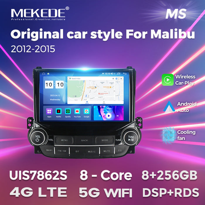 Suitable for chevrolet malibu car central control smart navigator with buttons