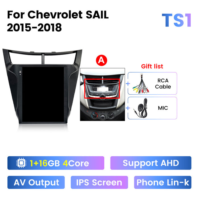 Suitable for chevrolet sail 3 gm chevrolet sail three android vertical screen car smart navigator
