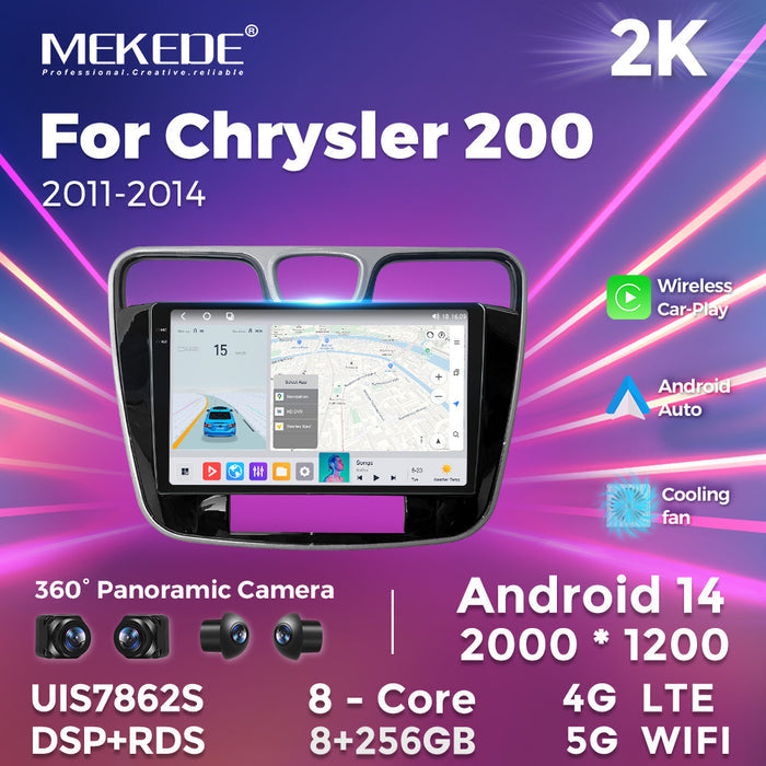 Suitable for chrysler 200 2011- 2014 dodge chrysler 200 large screen android car navigation