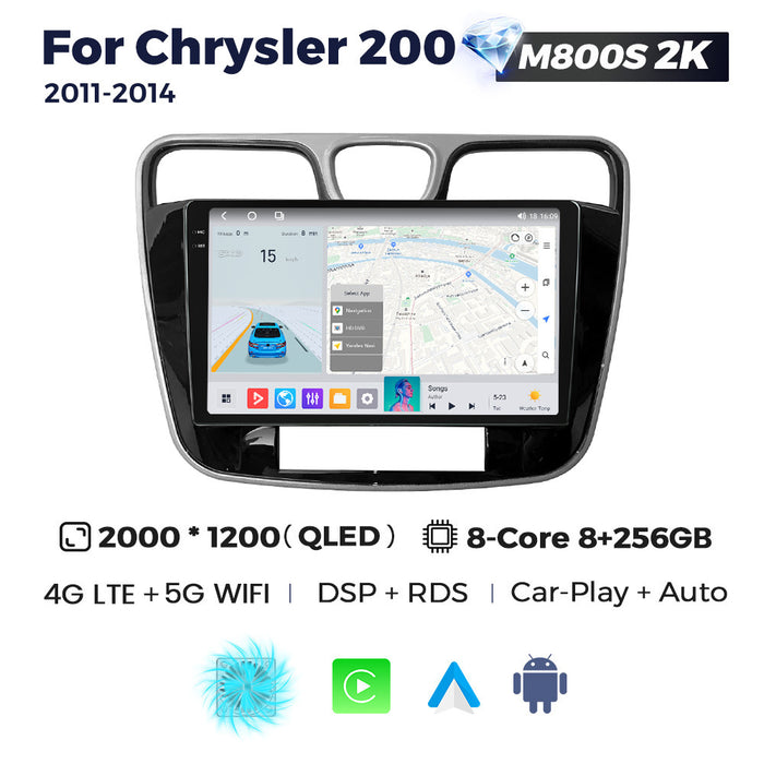Suitable for chrysler 200 2011- 2014 dodge chrysler 200 large screen android car navigation