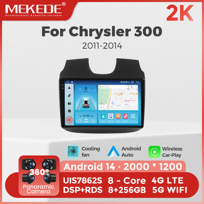 Suitable for chrysler 300 2011- 2014 dodge chrysler 300 android large screen car navigation