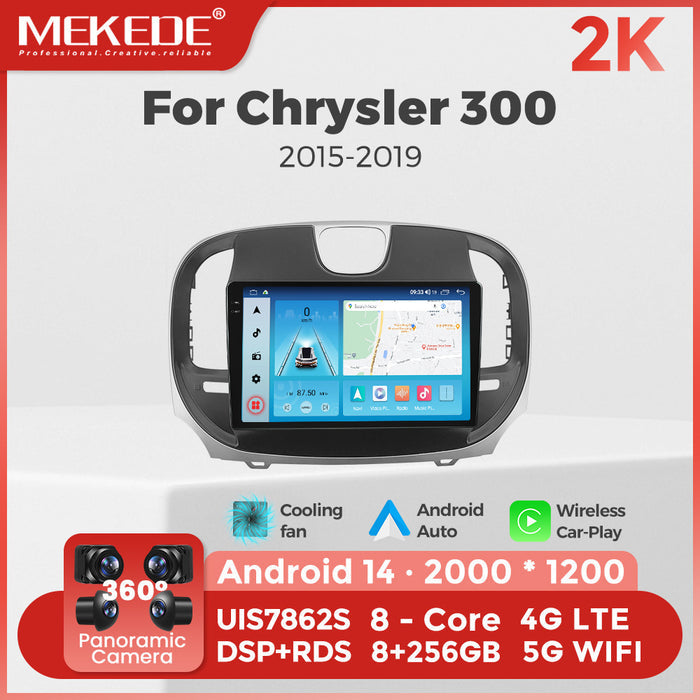 Suitable for chrysler 300 2015- 2019 dodge chrysler 300 android large screen car navigation