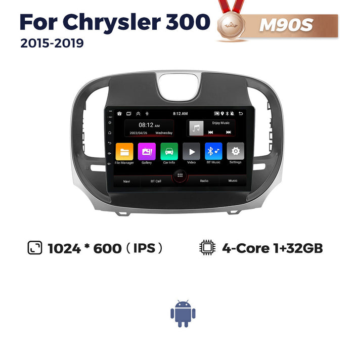 Suitable for chrysler 300 2015- 2019 dodge chrysler 300 android large screen car navigation