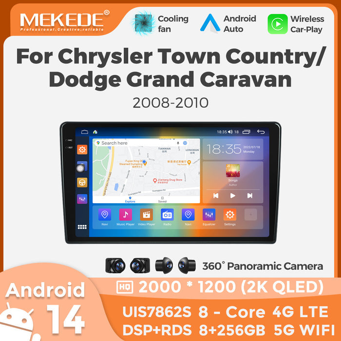 Suitable for chrysler town country dodge grand cara 08-10 android navigation