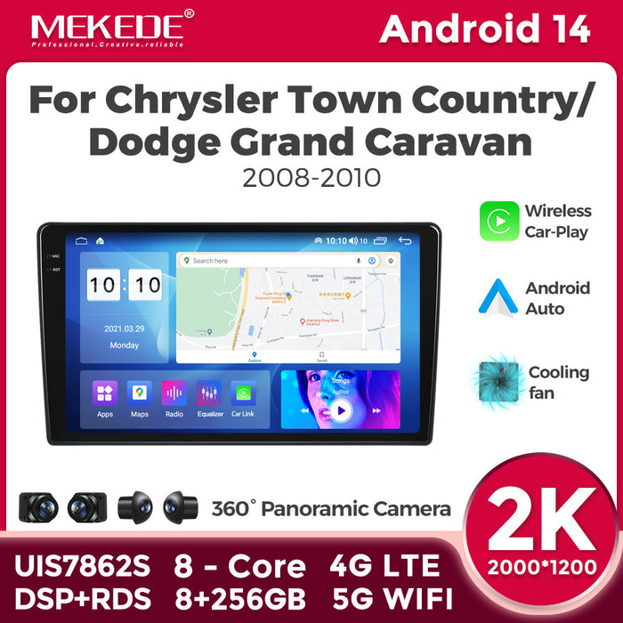 Suitable for chrysler town country dodge grand cara 08-10 android navigation