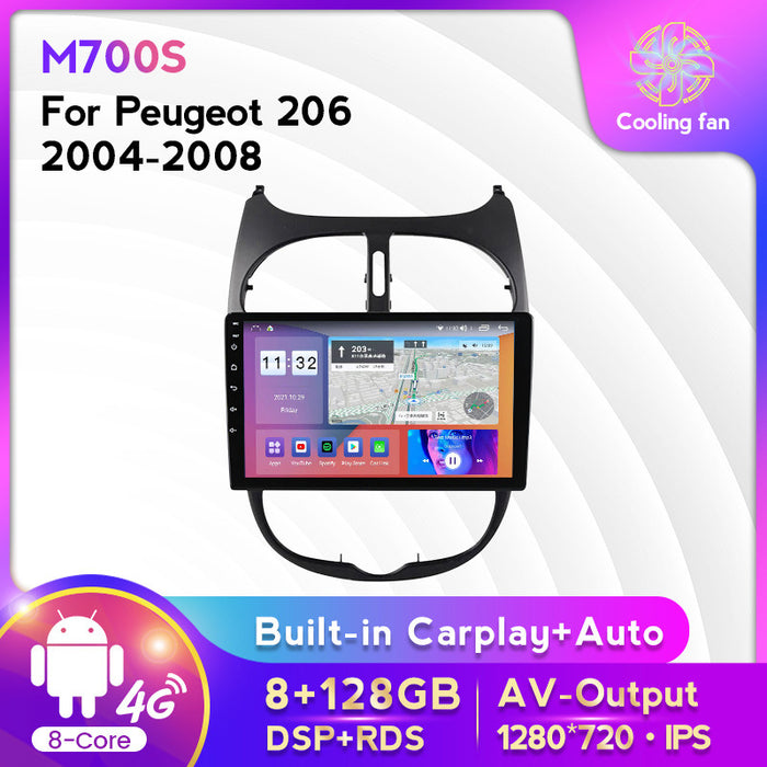 Suitable for citroen c2 04-08 peugeot 206 peugeot206 android central control car navigation system