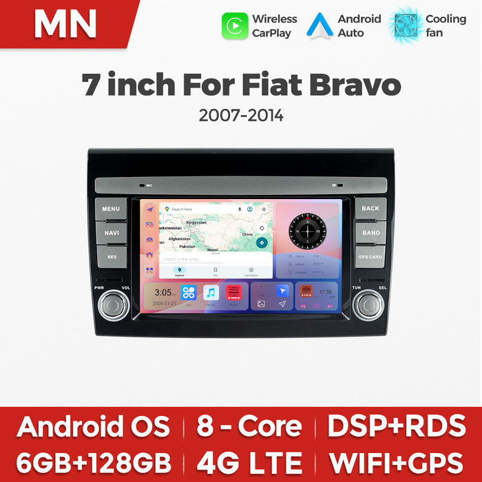 Suitable for fiat bravo 2007-2014 fiat bravo 7" dedicated android smart navigator