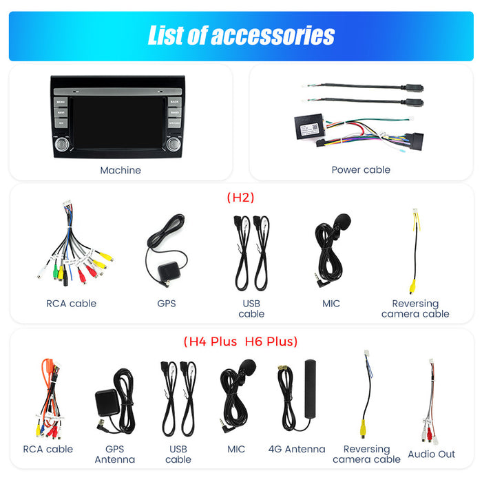 Suitable for fiat bravo 2007-2014 fiat bravo 7" dedicated android smart navigator