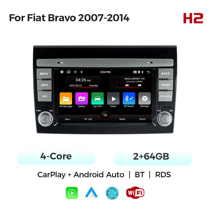 Suitable for fiat bravo 2007-2014 fiat bravo 7" dedicated android smart navigator