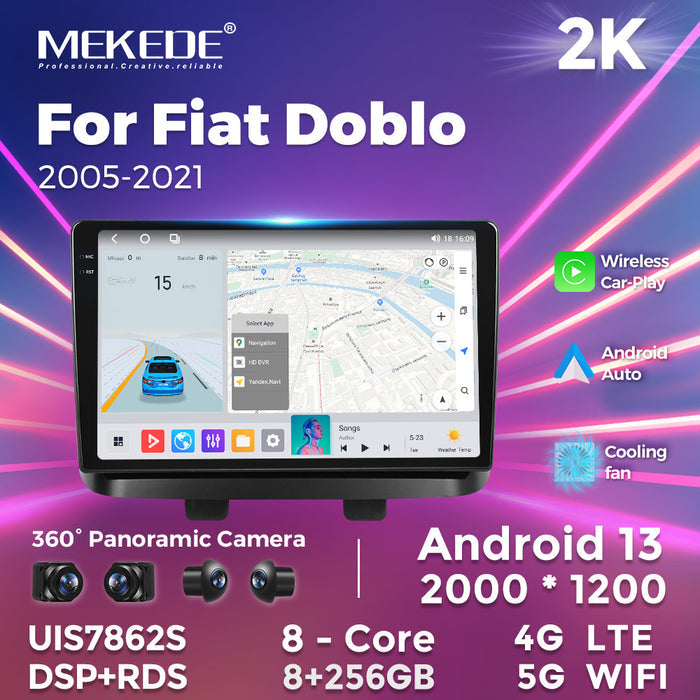 Suitable for fiat doblo 2005-2021 fiat doblo central control large screen car navigation android car machine