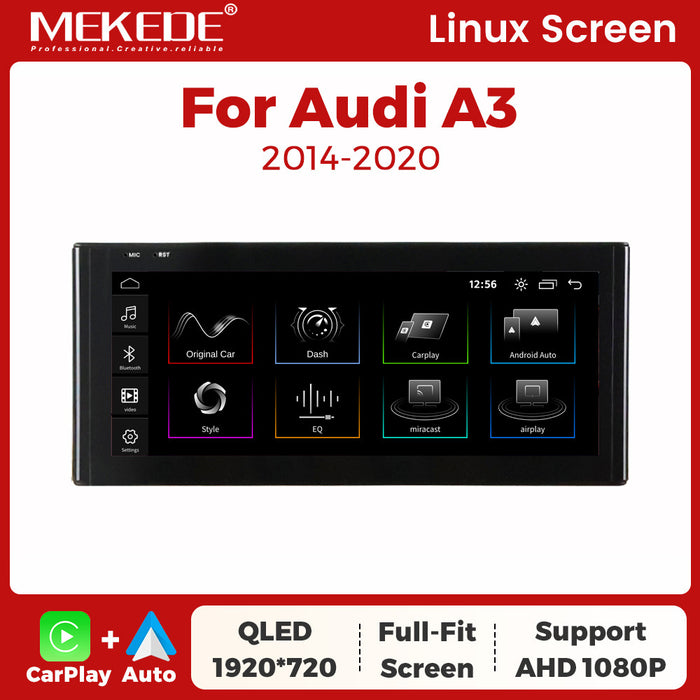 Suitable for for audi a3 2014- 2017audi a3 linux restoration large screen wireless carplay