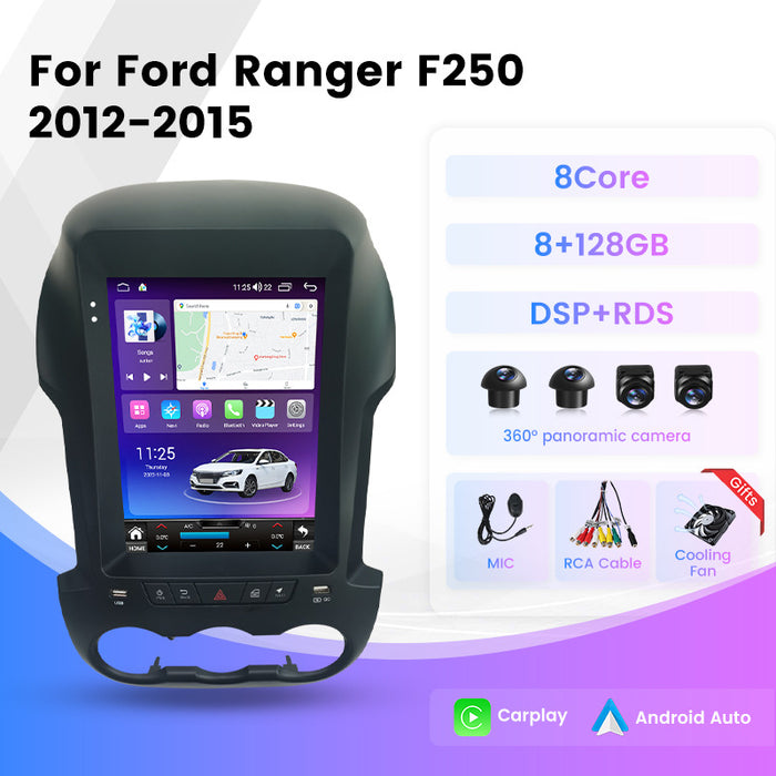 Suitable for ford ranger f250 vertical screen navigation android car navigation wireless carplay