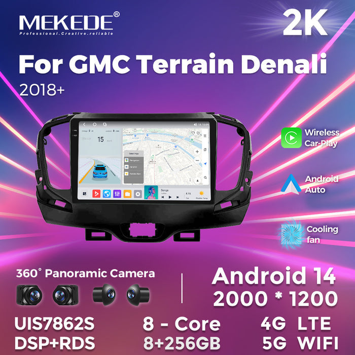 Suitable for gmc terrain denali 2018+ us general motors smart android head unit car navigation system