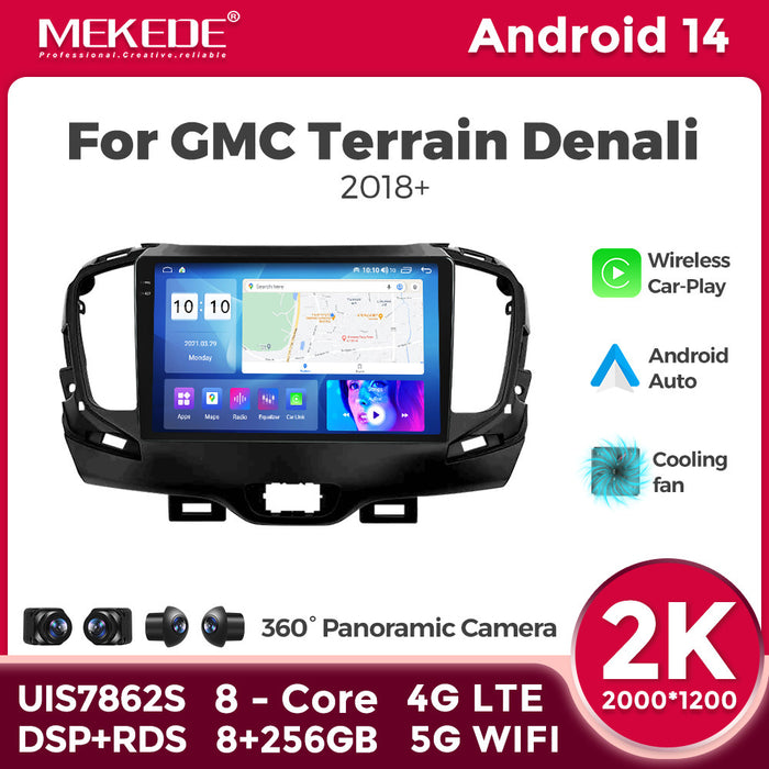 Suitable for gmc terrain denali 2018+ us general motors smart android head unit car navigation system
